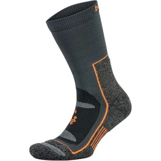 Balega Blister Resist Crew Running Socks - Gray/Orange image {2}