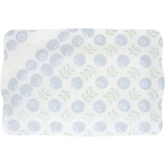 Pavilion Gift Company - Blueberries - 16.75" x 11" Glass Serving Tray - Serving Trays image {8}