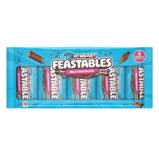 MrBeast Feastables Multipack Milk Chocolate - 5ct/175g image {6}