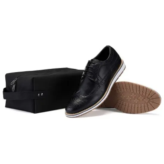 Mio Marino - Men's Ornate Wingtip Oxford Shoes image {6}