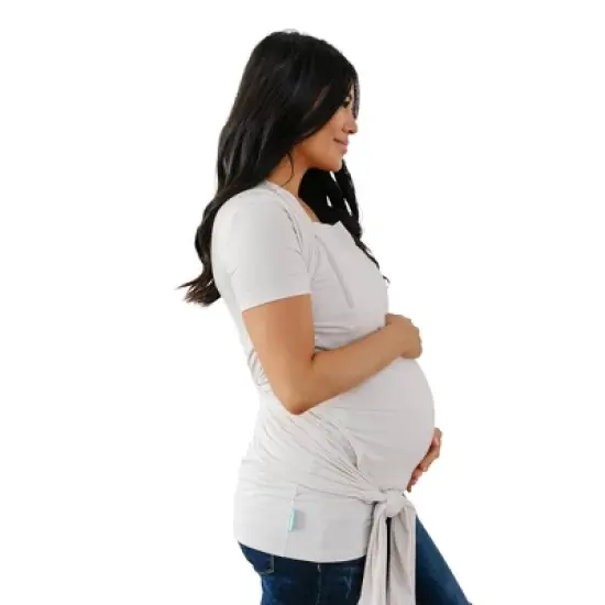 Moby Bump & Beyond T-Shirt Wrap Baby Carrier - Ivory - S image {3}