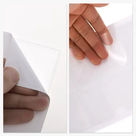 Horizontal Label Holder 3.94"x2.76" Clear 30 Pcs image {4}