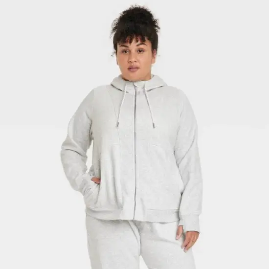 Women's Full Zip Fleece Hoodie - All in Motion&trade; image {8}