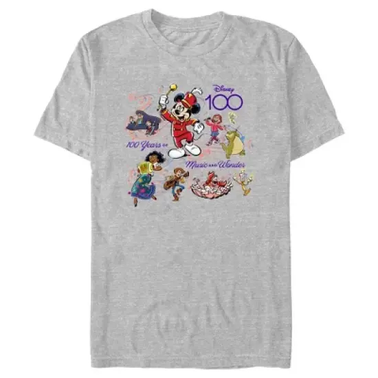 Men's Disney Mickey Mouse and Friends 100 Years of Music and Wonder T-Shirt image {4}