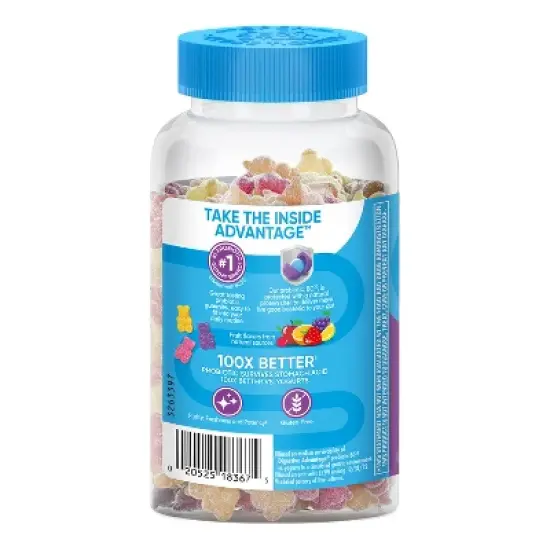 Digestive Advantage Probiotic Gummies - Fruit Flavors image {10}