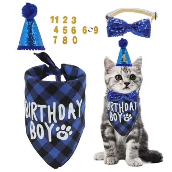 Unique Bargains Cat Birthday Decorations 1 Set image {7}