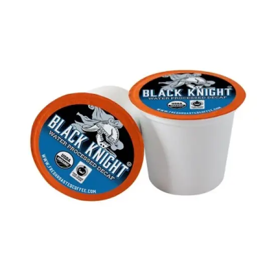Fresh Roasted Coffee - 48 CT Organic Black Knight Decaf Dark Roast Single Serve Pods image {1}
