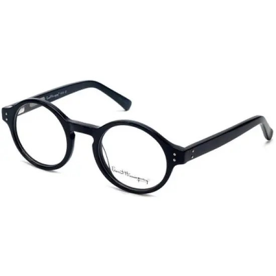 Ernest Hemingway Round/Oval Blue Light Block Reading Glasses H4616 Black 47mm image {8}