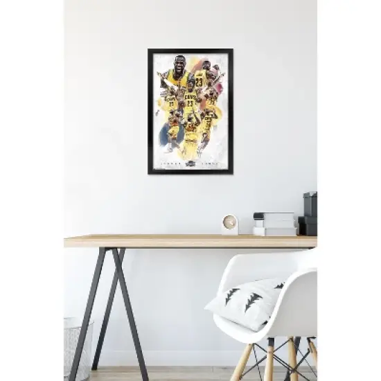 Trends International NBA Cleveland Cavaliers - Lebron James 15 Framed Wall Poster Prints image {5}