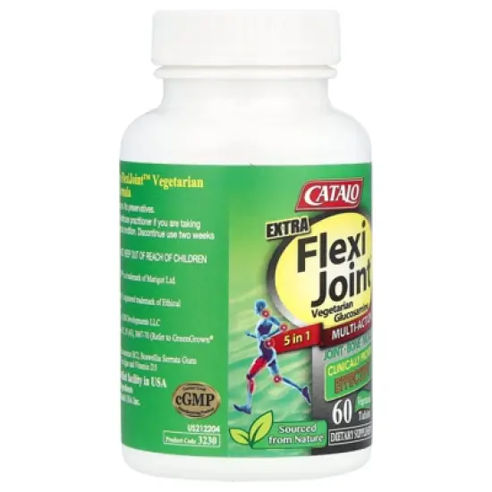 CATALO Extra Flexi Joint&trade; Vegetarian Glucosamine, 60 Vegetarian Tablets image {3}