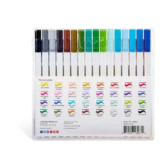KINGART Twin-Tip&trade; Brush & Fine Pens 32 Colors image {4}