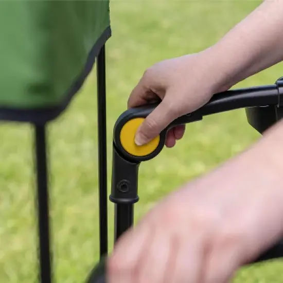 Bright Starts Pop 'N Ride Wagon with Sun Canopy - Green/Yellow image {7}