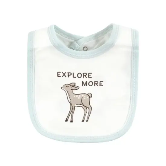 Touched by Nature Unisex Baby Organic Cotton Bibs, Dreamy Woodland, One Size image {6}