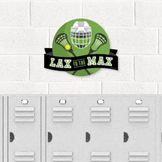 Big Dot of Happiness Lacrosse School Spirit Senior Night or Graduation Party Wall Decoration Involvement Sign image {1}