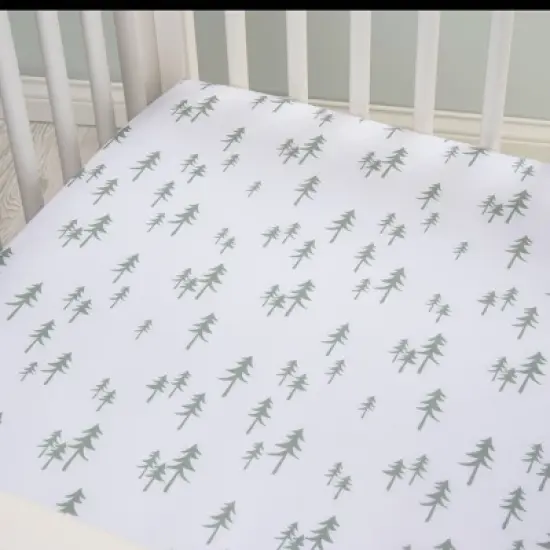 Trend Lab Fitted Crib Sheet - Mountain Baby image {2}