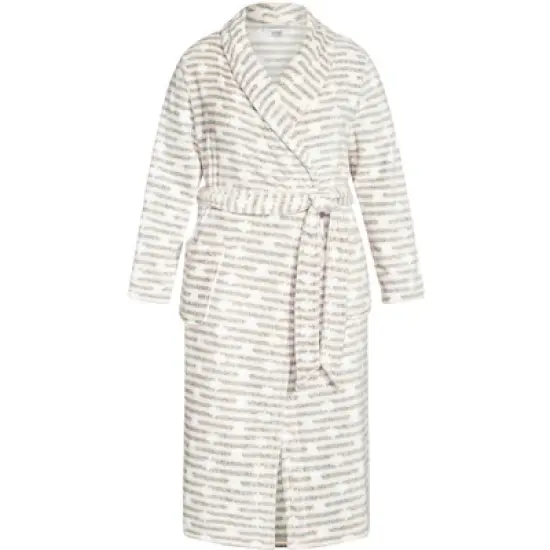 Women's Plus Size  Snowflake Robe - gray | AVENUE image {2}