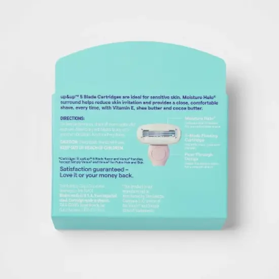 Precision Women's 5-Blade Body Razor System Refills - 4ct - up&up&trade; image {2}