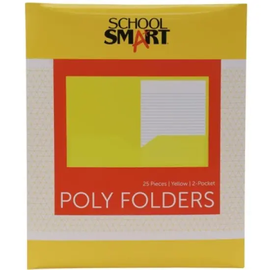 FOLDER SCHOOL SMART TWO-POCKET HEAVYWEIGHT POLY image {12}