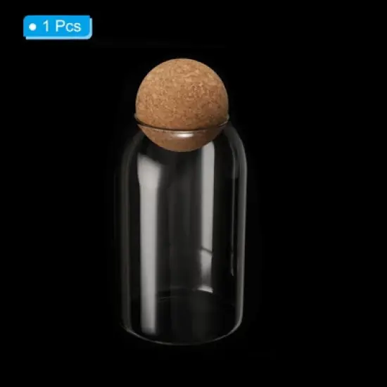 Unique Bargains Kitchen Food Glass Storage Container with Ball Cork image {2}