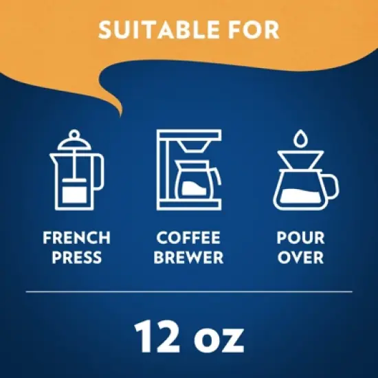 Lavazza Costiera Gran Aroma Ground Coffee, Light Roast, 100% Arabica, 12 oz Bag (Pack of 6) image {4}