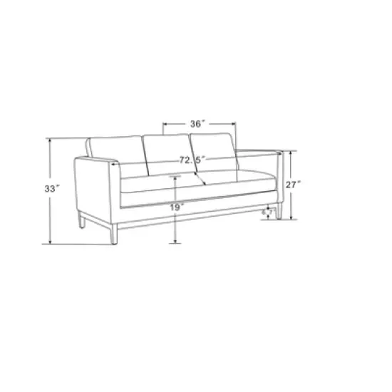 Woodland Hills Wood Base Sofa Light Gray - Threshold&trade; designed with Studio McGee image {10}