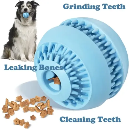 Dog Treat Ball Interactive Dog Ball & Treat Dispensing Chew Toy for Small & Medium Dogs | Durable Teething Toy for Boredom image {6}