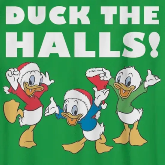 Boy's Mickey & Friends Christmas Duck The Halls T-Shirt image {1}