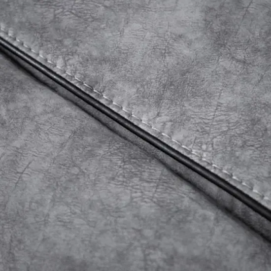 miBasics Breezenight Transitional Padded Manual Glider Reclining Chair Gray: Microsuede Upholstery, Foam Fill, Wood Frame image {15}