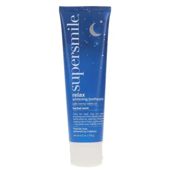 Supersmile Professional Relax Whitening Toothpaste with Hemp Seed Oil Herbal Mint 4.2 oz image {2}
