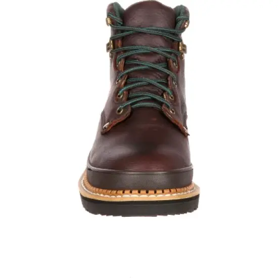 Men's Brown Lehigh Safety Shoes Steel Toe Work Boot Size 6(Wide) image {2}