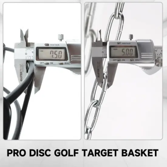 GSE Professional 24-Chain Disc Golf Basket, Metal Flying Disc Golf Practice Target image {6}