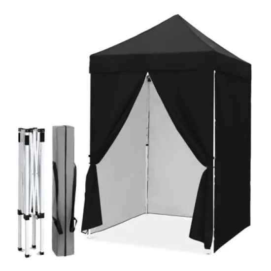 EAGLE PEAK 5x5 FT Pop up Canopy Instant Portable Tent with 4-Side Wall Panels image {8}