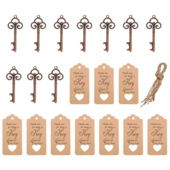 Unique Bargains Vintage Wedding Party Favor Souvenir Bottle Openers Set image {7}