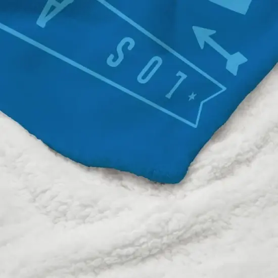 NBA Los Angeles Lakers Hardwood Classics Silk Touch Faux Shearling Throw Blanket image {3}