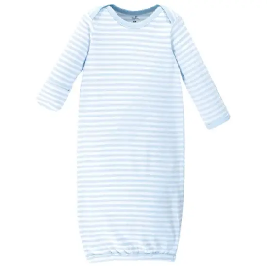 Touched by Nature Baby Boy Organic Cotton Long-Sleeve Gowns 3pk, Whale image {2}