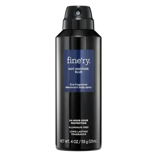 fine'ry. Men's Deodorant Spray - Not Another Blue - 4oz image {4}