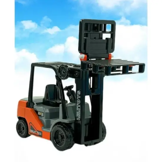 Big Daddy Light Weight Construction Truck Series - Authentically Designed Forklift With Loadable Cardboard Boxes image {3}