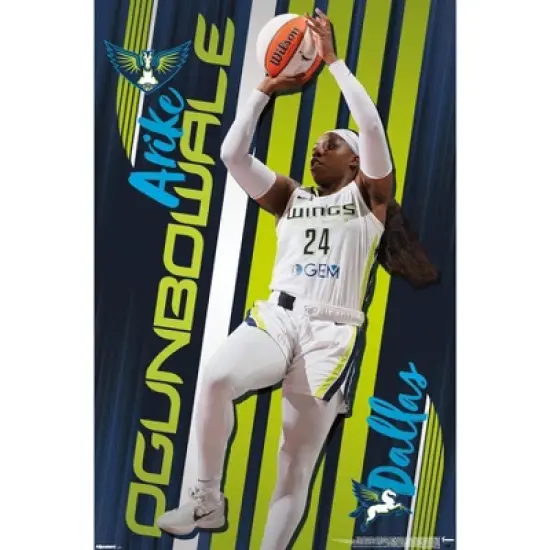 Trends International WNBA Dallas Wings - Arike Ogunbowale 25 Framed Wall Poster Prints image {6}