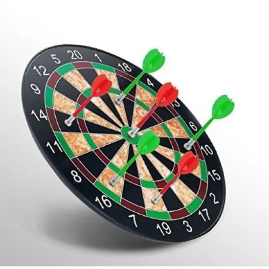 Insten Small Magnetic Dart Board Game with 6 Darts, Toy Gifts for Children and Kids, 11.5 in image {3}