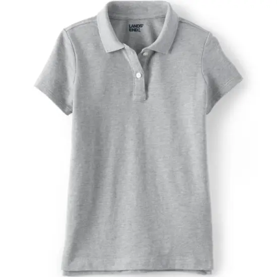 Lands' End School Uniform Girls Short Sleeve Feminine Fit Mesh Polo Shirt image {10}