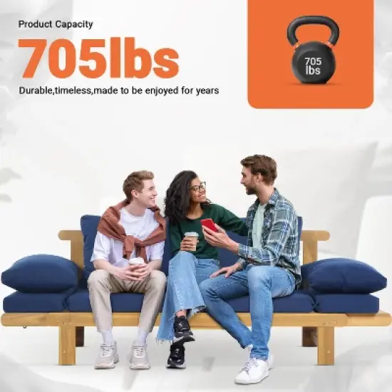 BestMassage Outdoor Couch Patio Daybed Sofa image {5}