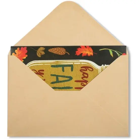 48-Pack Happy Thanksgiving Cards with Kraft Envelopes (4x6 In, 3 Fall Designs) image {3}