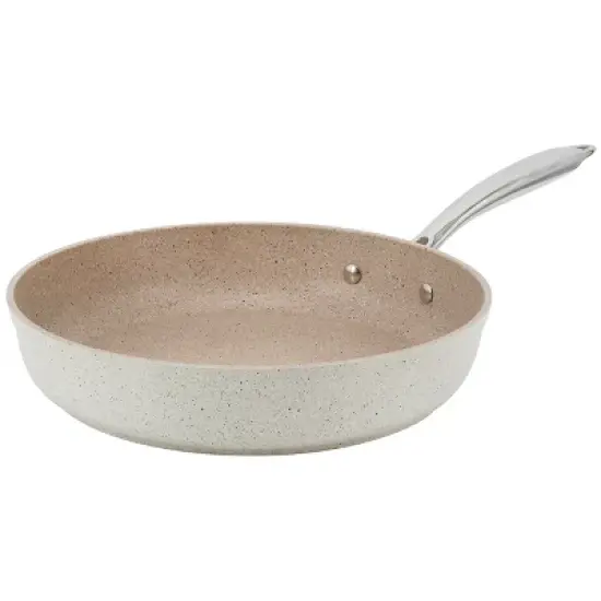 Korkmaz Granita Aluminum Nonstick 12 Inch Frying Pan in Tan image {6}