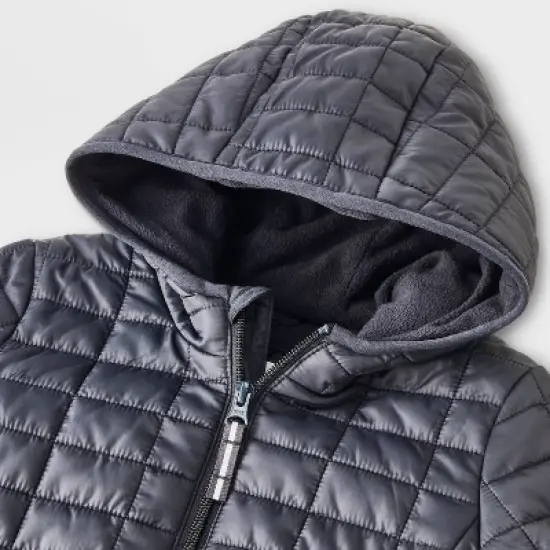 Toddler Boys' Value Puffer Jacket - Cat & Jack&trade; Black image {2}