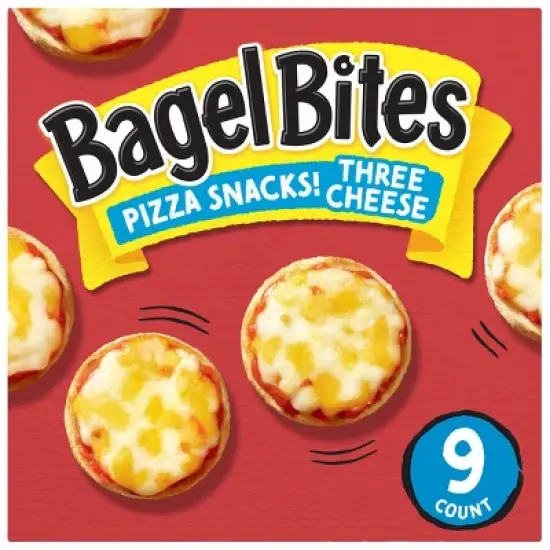 Bagel Bites Three Cheese Mini Pizza Bagel Frozen Snacks - 7oz/9ct image {10}