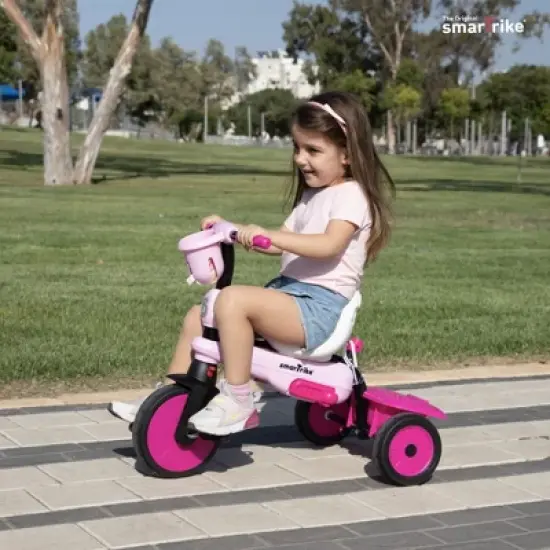 smarTrike Breeze Multi Stage Toddler Tricycle for Ages 15 to 36 Months with 2 Stage Training Wheels and Adjustable Handle image {1}