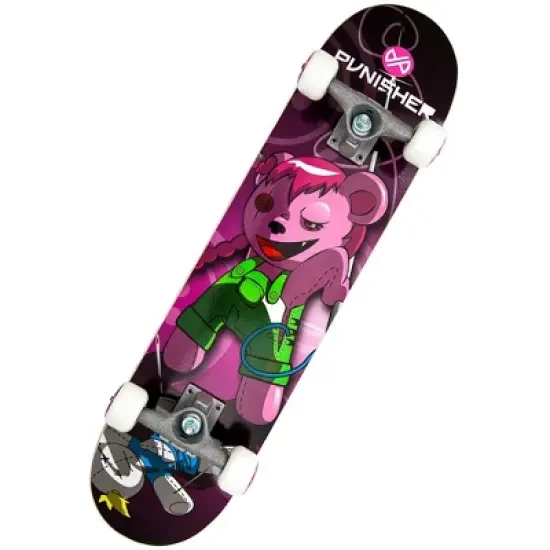 Punisher Skateboards Vendetta Complete 31-Inch Skateboard with Canadian Maple, Purple image {2}