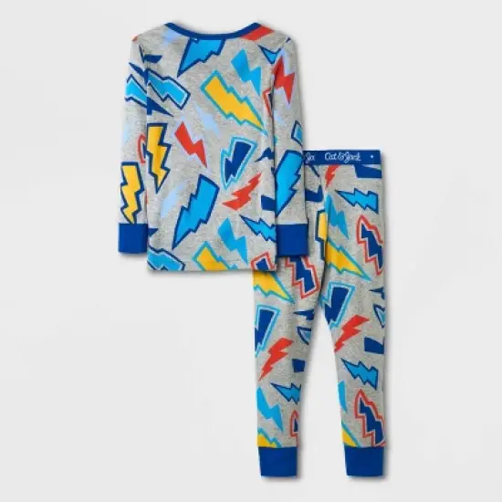 Toddler Boys' 4pc Light & Cloud Pajama Set - Cat & Jack&trade; Gray image {1}