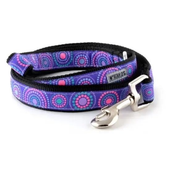 The Worthy Dog Sunburst Purple Dog Leash image {1}
