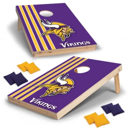 NFL Minnesota Vikings 2'x3' Wood Cornhole Set image {7}